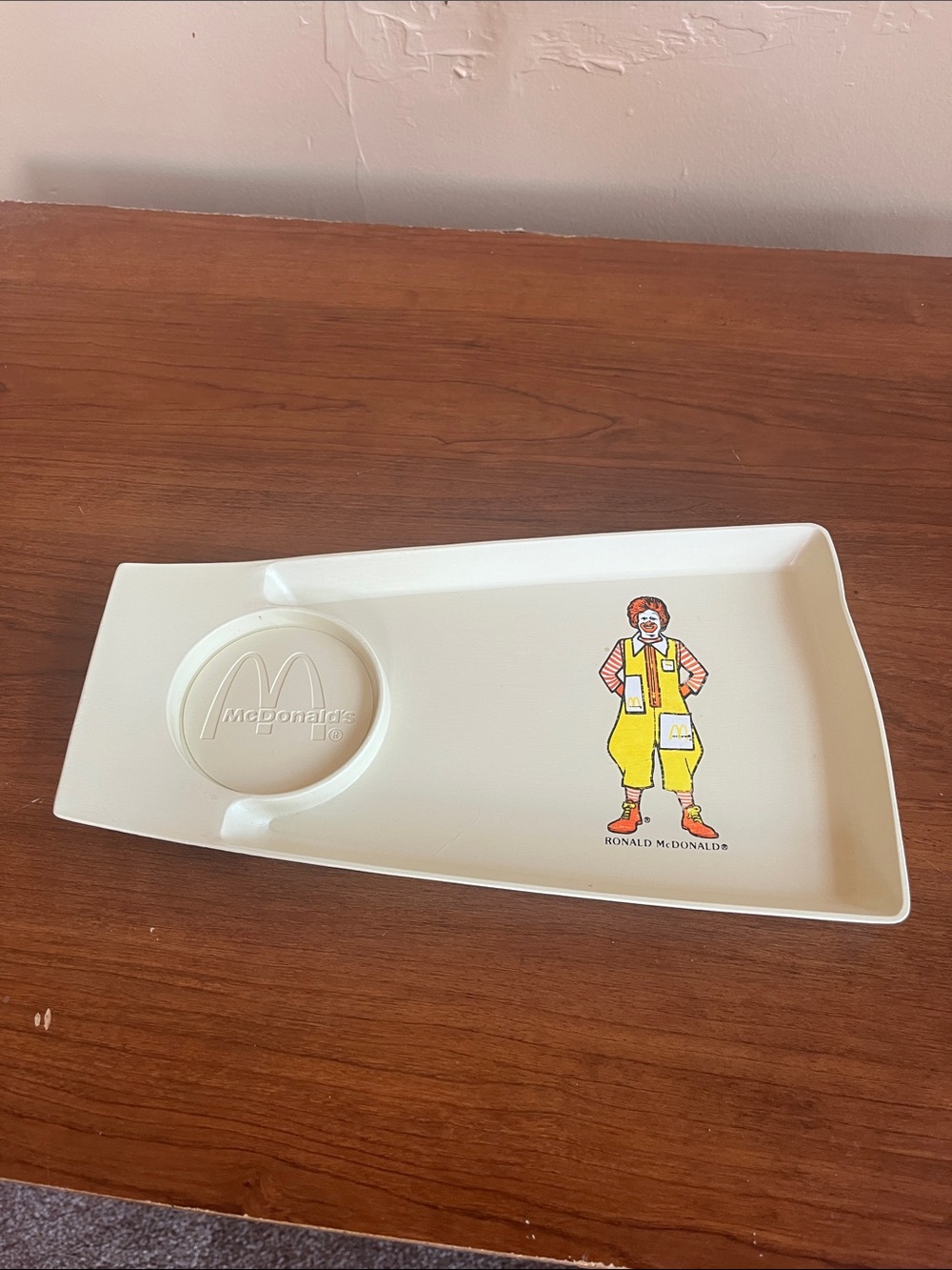 McDonald’s White Tray with Red and Yellow Ronald Graphic